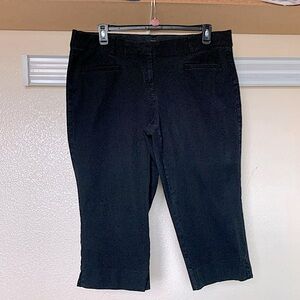 Lane Bryant Classic Black Capri Pants